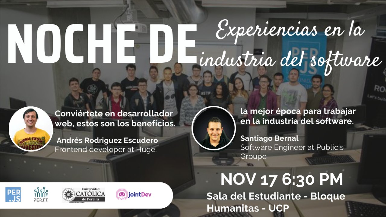 Noche de Experiencias en la industria del Software