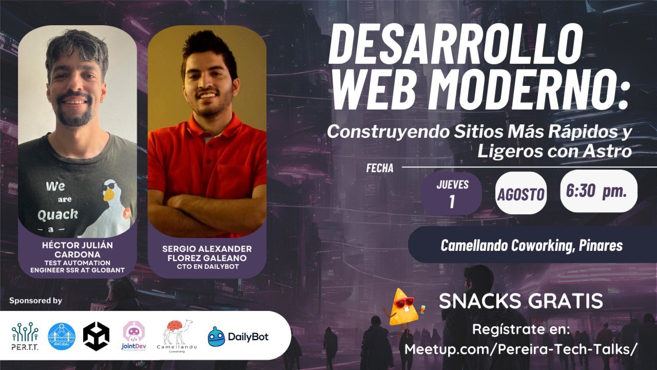 Desarrollo Web Moderno: Construyendo sitios web más rápido y ligeros con Astro